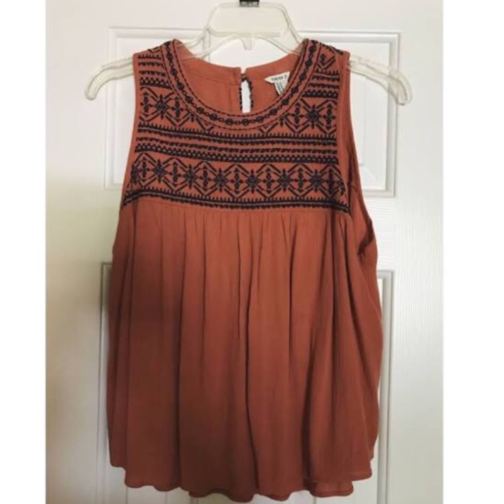 Boho printed lightweight tank blouse